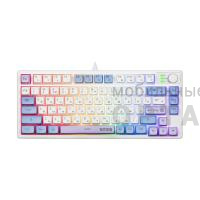 Клавиатура проводная игровая DEFENDER Novis GK-318 RU,бел/гол,80кн+FN,радуж,1.5м (1/20)