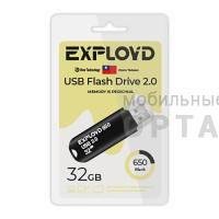 Флешка USB 32 Гб Exployd  650  чёрный