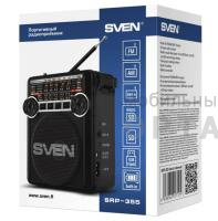 Радиоприемник SVEN SRP-355, черный, (мощность 3 Вт (RMS), FM/AM/SW, USB, SD/microSD, фонарь, встроенный аккумулятор) (1/20) Радиоприемник SVEN SRP-355, черный, (мощность 3 Вт (RMS), FM/AM/SW, USB, SD/microSD, фонарь, встроенный аккумулятор) (1/20)