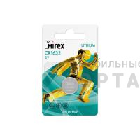 Элемент питания Mirex CR1632  3V  1 шт (1/60/360), ecopack Элемент питания Mirex CR1632  3V  1 шт (1/60/360), ecopack