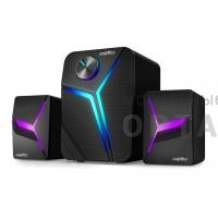 Акустическая система 2.1 Smartbuy S1, 12Вт, LED-подсветка, черная (SBA-4450) (1/16)